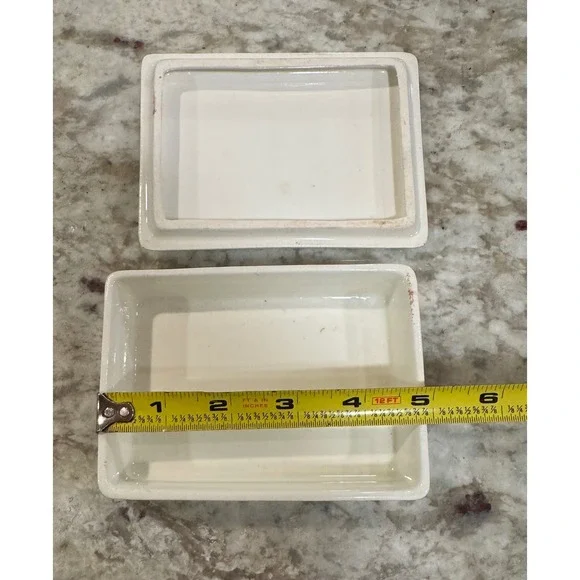 Wedgwood of Etruria Barlaston Floral Ceramic Trinket Box Made in England Cream - Picture 9 of 11